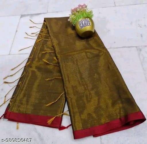 Tissue silk saree - Image 2